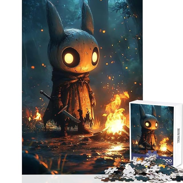 Rompecabezas de 1000 Piezas con Personajes de Hollow Knight de Fire Diversión Entrenamiento Mental Encaje…