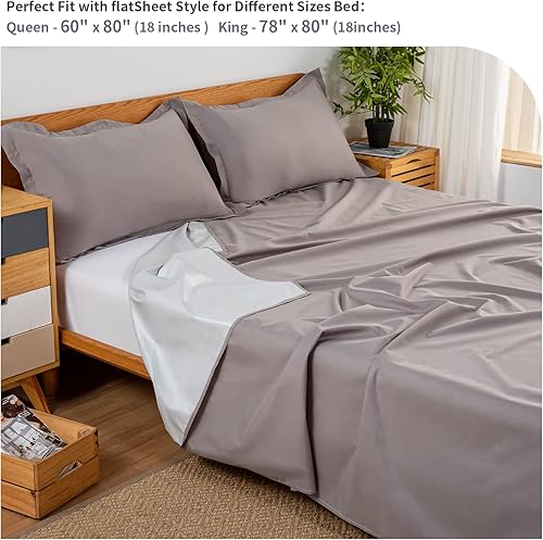 Miniatura 4 de WenBags Sábanas planas impermeables ligeras, de 70 x 90 pulgadas, tamaño Queen, protector de muebles para cama, sofá, funda resistente al pelo de