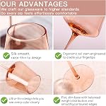 Venus Colored Wine Glasses Set of 6-18oz【Hand Blown】 Brown Wine Glasses with Tall Long Stems and Flat Bottom, Amber Colored Glassware-Unique Gifts for Wine Lovers-Wedding Gifts