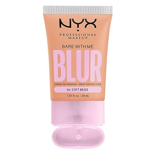 Vista 97 de NYX PROFESSIONAL MAKEUP Bare With Me Blur Skin Tint - Base de maquillaje con matcha, glicerina y niacinamida, marfil claro 03 marfil claro