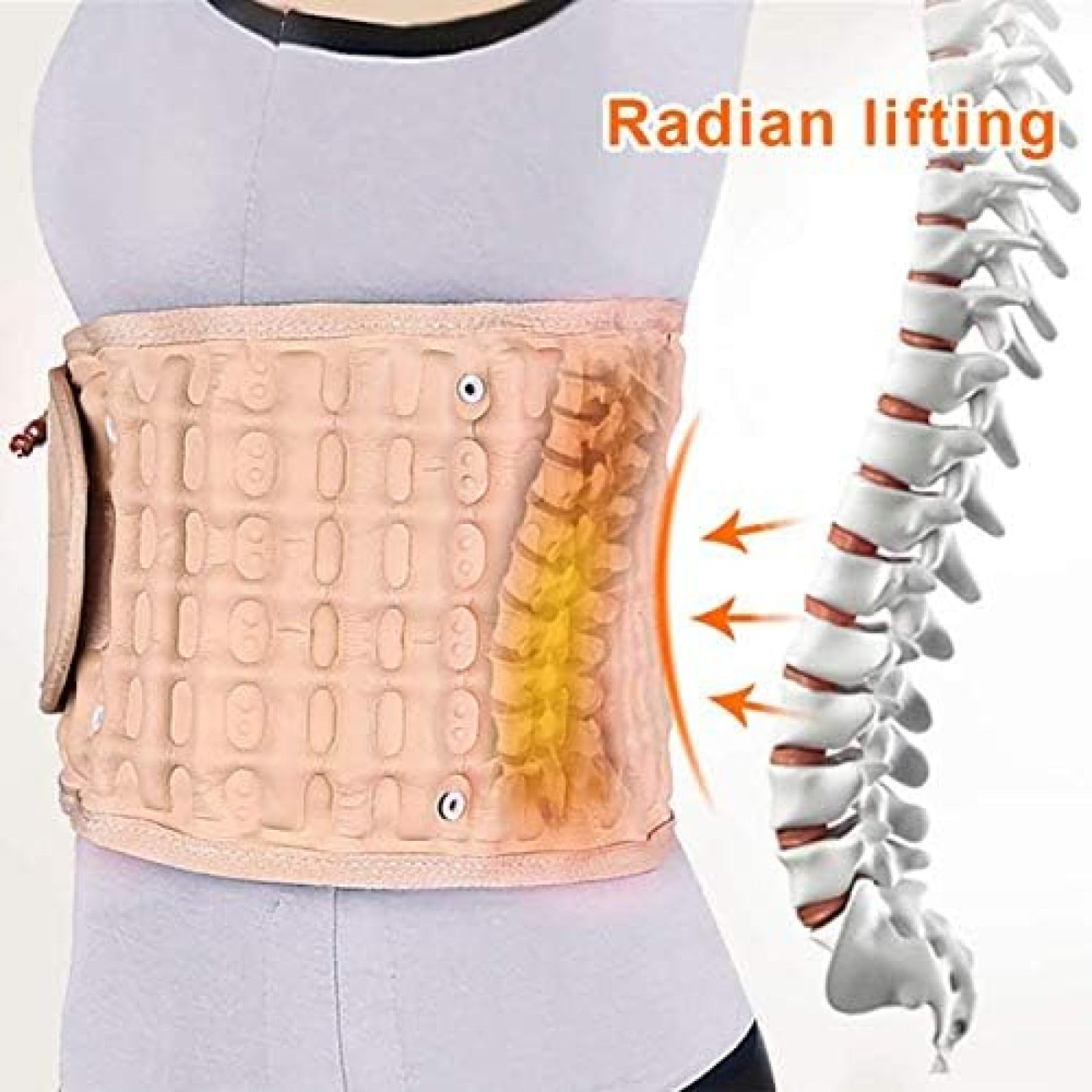 Cinturón De Espalda De Descompresión, Alivio Del Dolor De Espalda Baja, Cinturón De Soporte De Espalda, Cinturón De Soporte De Cintura Lumbar Para Mujeres Y Hombres, Dispositivo De Tracción De Air
