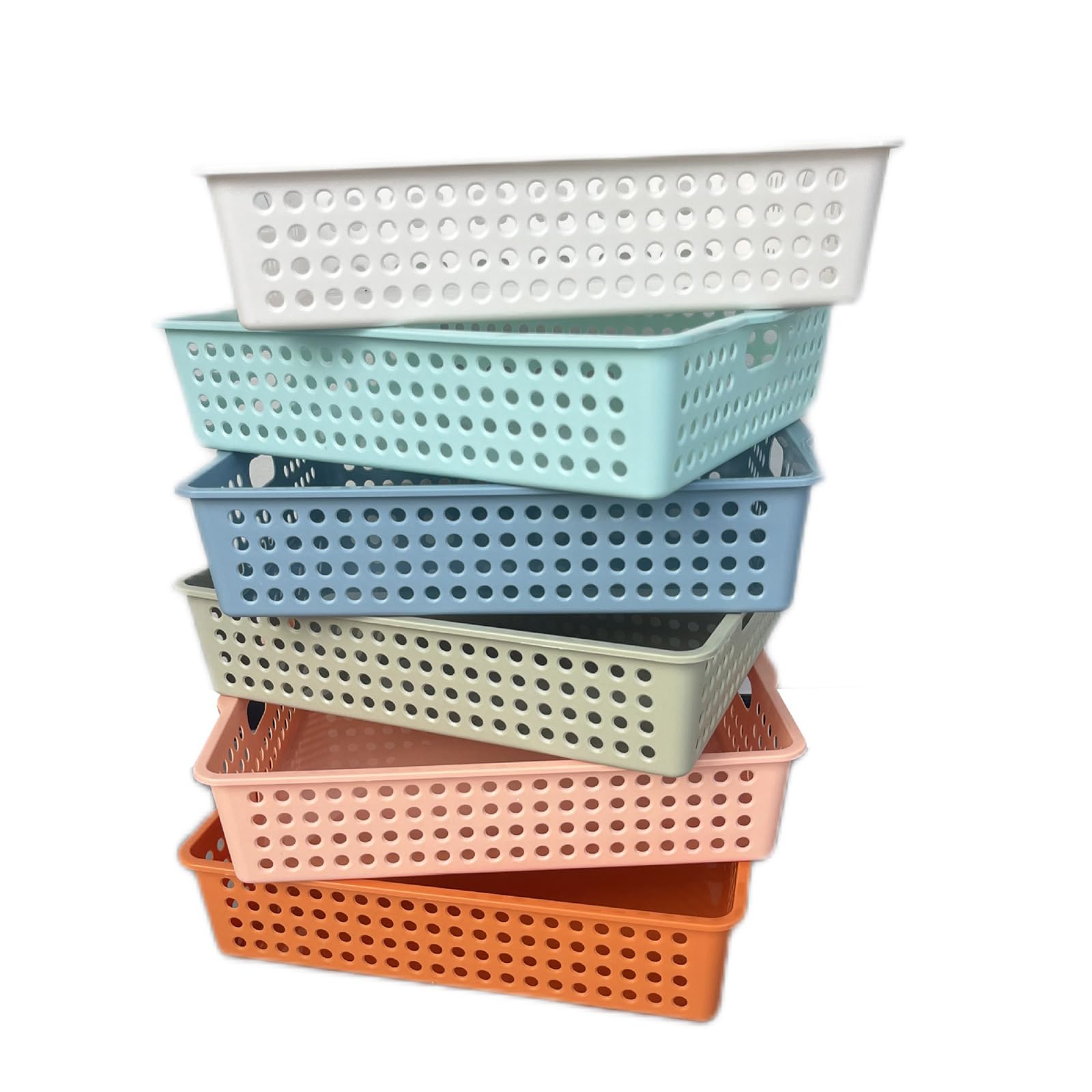 Carton de planificateur d'ordinateur Lot de 6 en polystyrène multicolore pour ranger vos livres