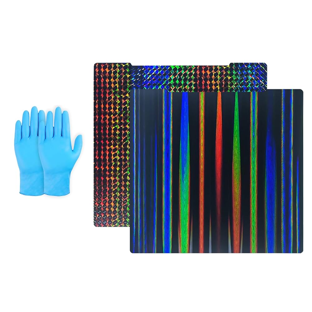 Imdinnogo 3D Printer Platform H1H Build Plate For Original PrusaMK3 MK3S MK4: 253.8x241mm Double-Sided Smooth Multi Colored Flexible Removable Steel Plate MK52 Sheet BCZAMD