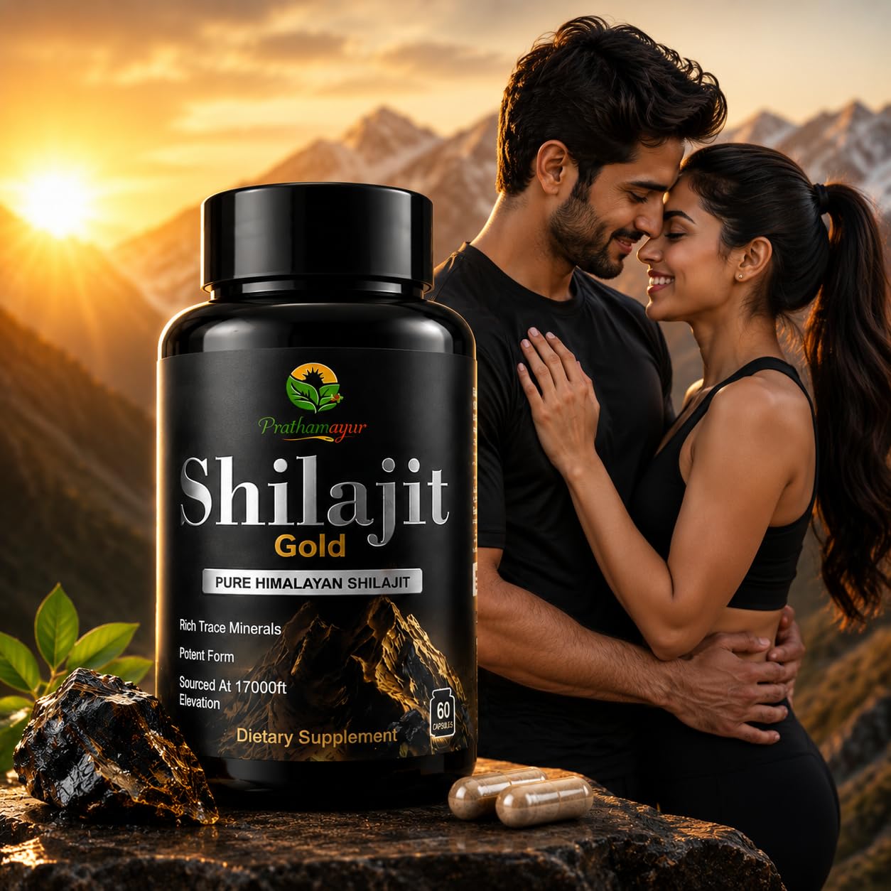 Shilajit Gold Capsules for Men & women | Pure Himalayan Shilajit 500 mg | Ayurvedic Supplement for Stamina, Energy & Vitality | 60 Capsules | Performance Booster – Ayurvedic Capsule — Amazon image 4