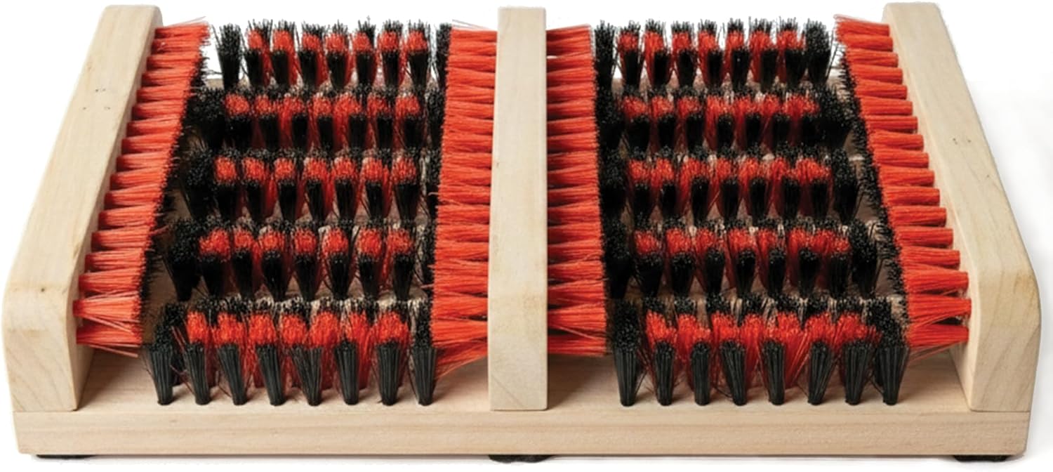 JobSite Boot Scraper - Outdoor Boot Brush Scrubber Brush - Compact, Portable Shoe Cleaner for Home, RVs, Trucks, Kids - Timber Edition