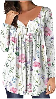 Tunic Tops for Women UK,Womens Tops Long Sleeve Tops Women Women's Blouses & Shirts Tunic Tops for Women UK Women's Long Sleeve Tops Summer Tops Womens Sports Top Womens