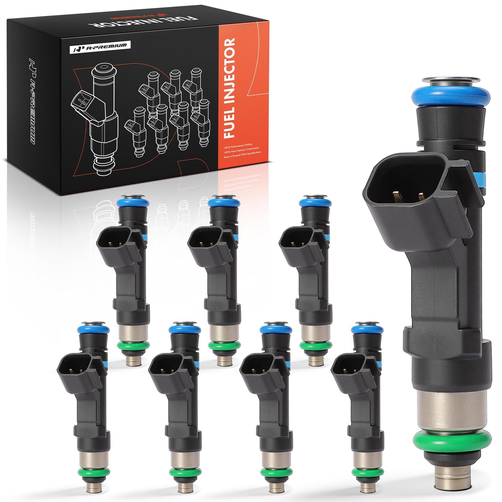 Fuel Injectors Compatible with Ford Crown Victoria Lincoln Town Car Mercury Grand Marquis 2006-2011 V8 4.6L Naturally Aspirated 8-PC Set