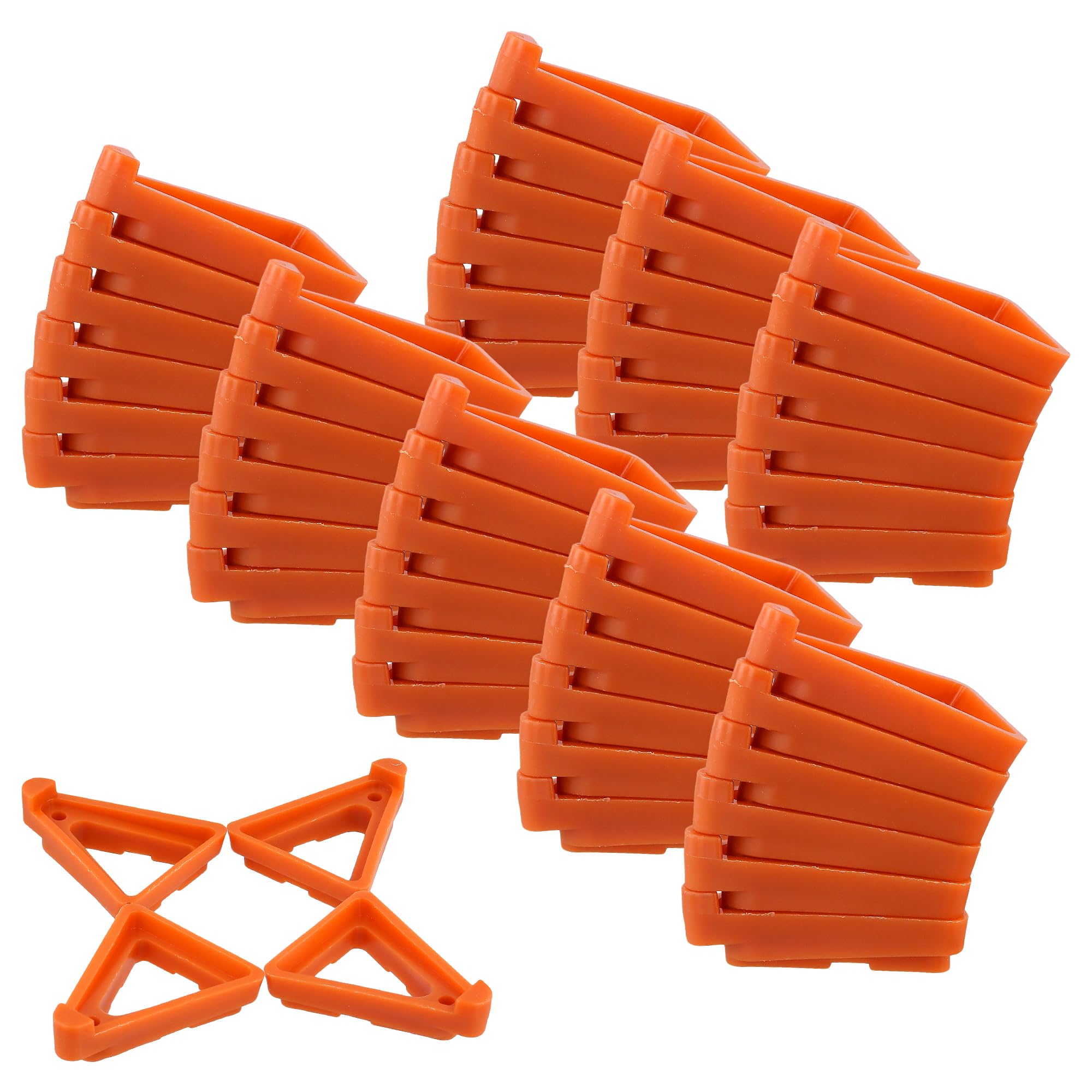 FUNSUEI 48 PCS Triangle Plant Pot Feet, Plastic Flower Pot Risers for Indoor and Outdoor Plants