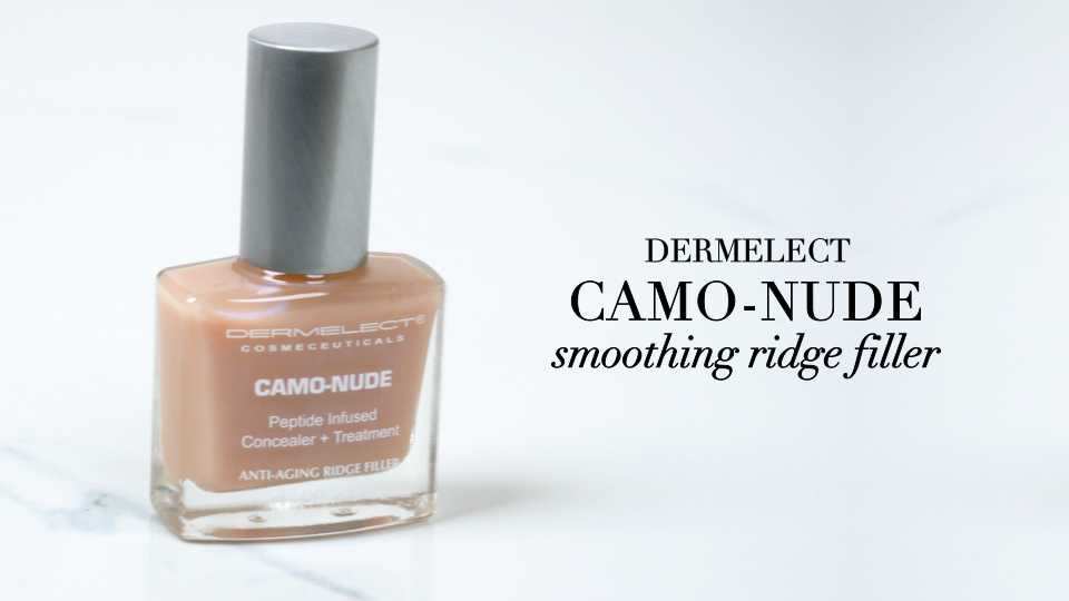 dermelect camo-nude concealer  treatment - nailcare base coat with keratin protein peptides biotin strengthening smoothing amp concealing treatment for nail ridges yellowing splitting nails 04 oz