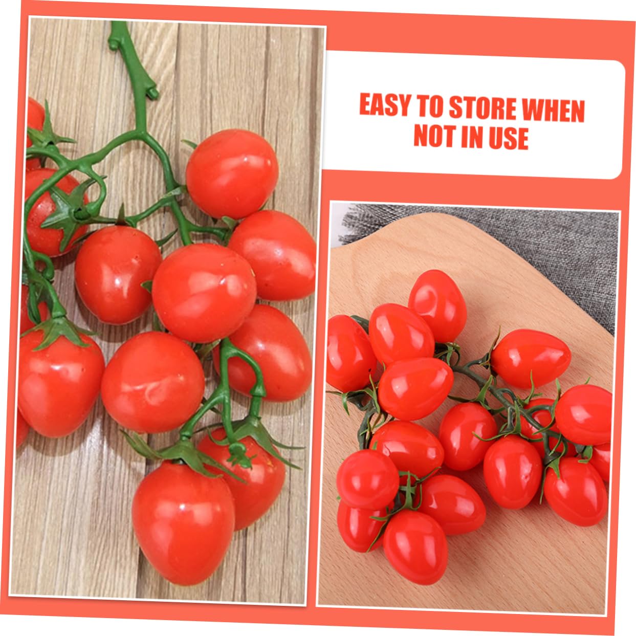 ABOOFAN Lot De 5 Tomates Cerises Artificielles Décoratives pour La Maison