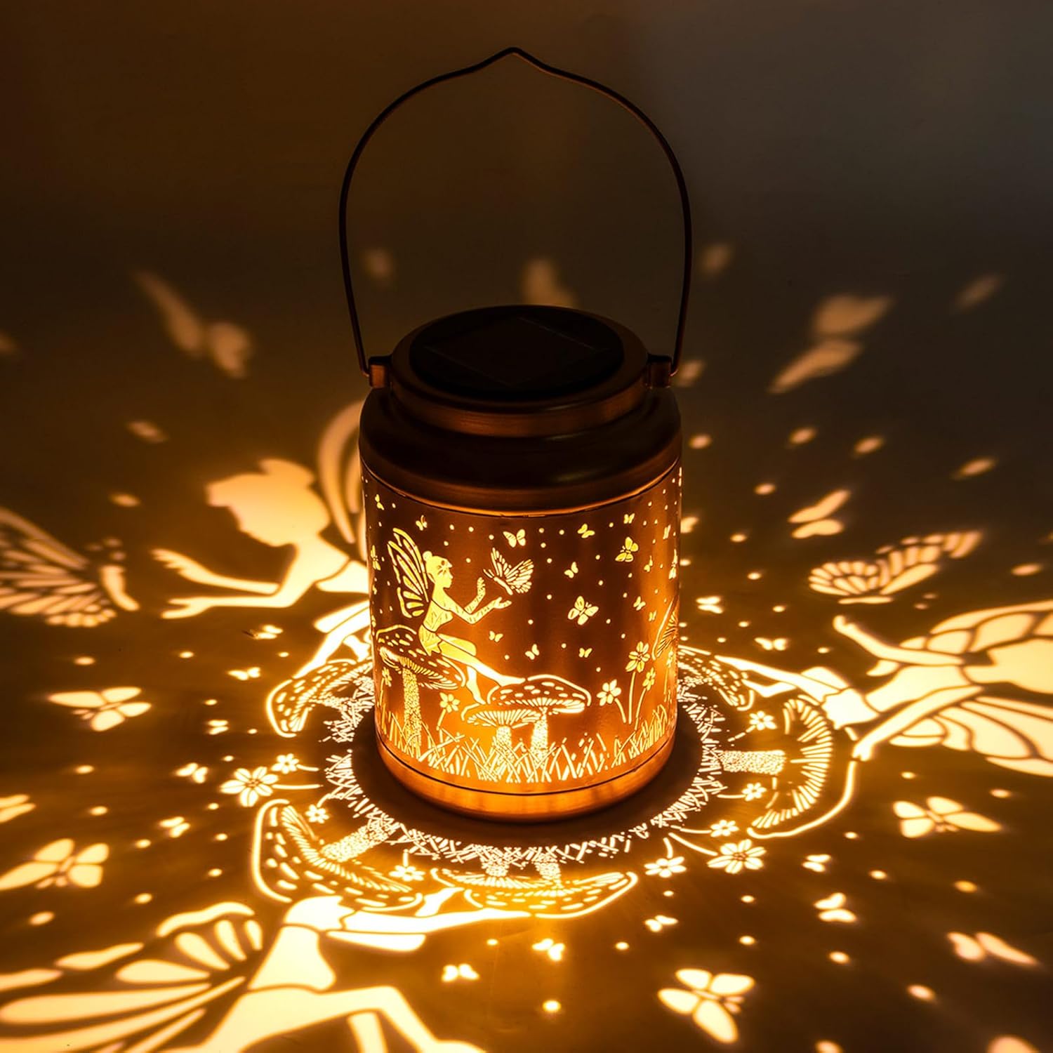 Solar Lights Waterproof Outdoor Lantern - Best Birthday Mothers Day Gifts for Mom,Women,Grandma, Hanging Solar Lights for Outside Decor for Patio Garden Porch Balcony