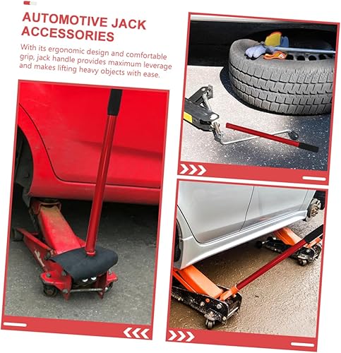 Miniatura 5 de COOLHIYA Gato de piso con mango de gato, 2 unidades, mango de coche, mango de goma hidráulico horizontal, mango de poste de gato horizontal,