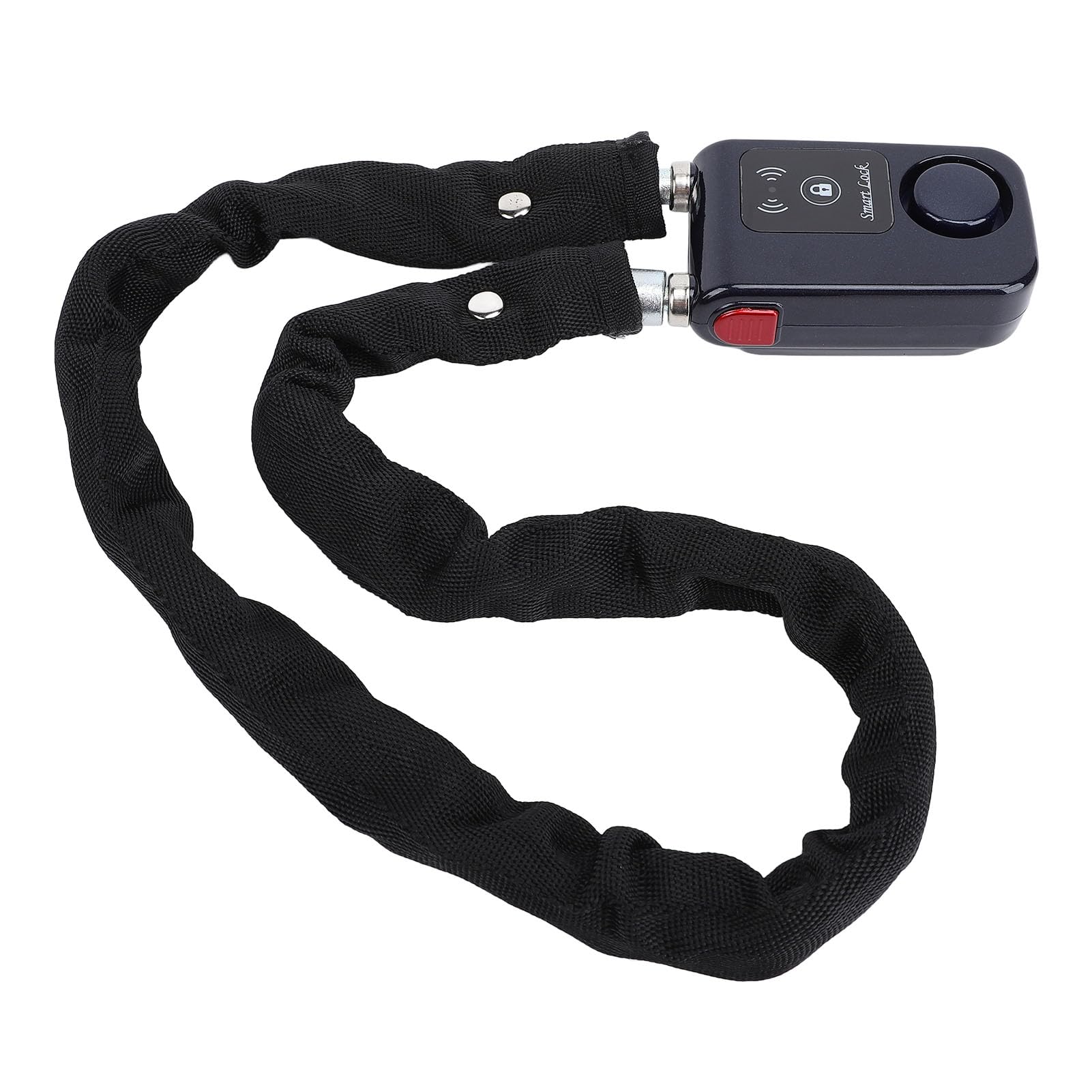 Generic Lucchetto a Catena Antifurto Intelligente Impermeabile per Bici e Motocicli Elettrici - Controllo BT con Allarme a Vibrazione 80 Cm (BLUE)