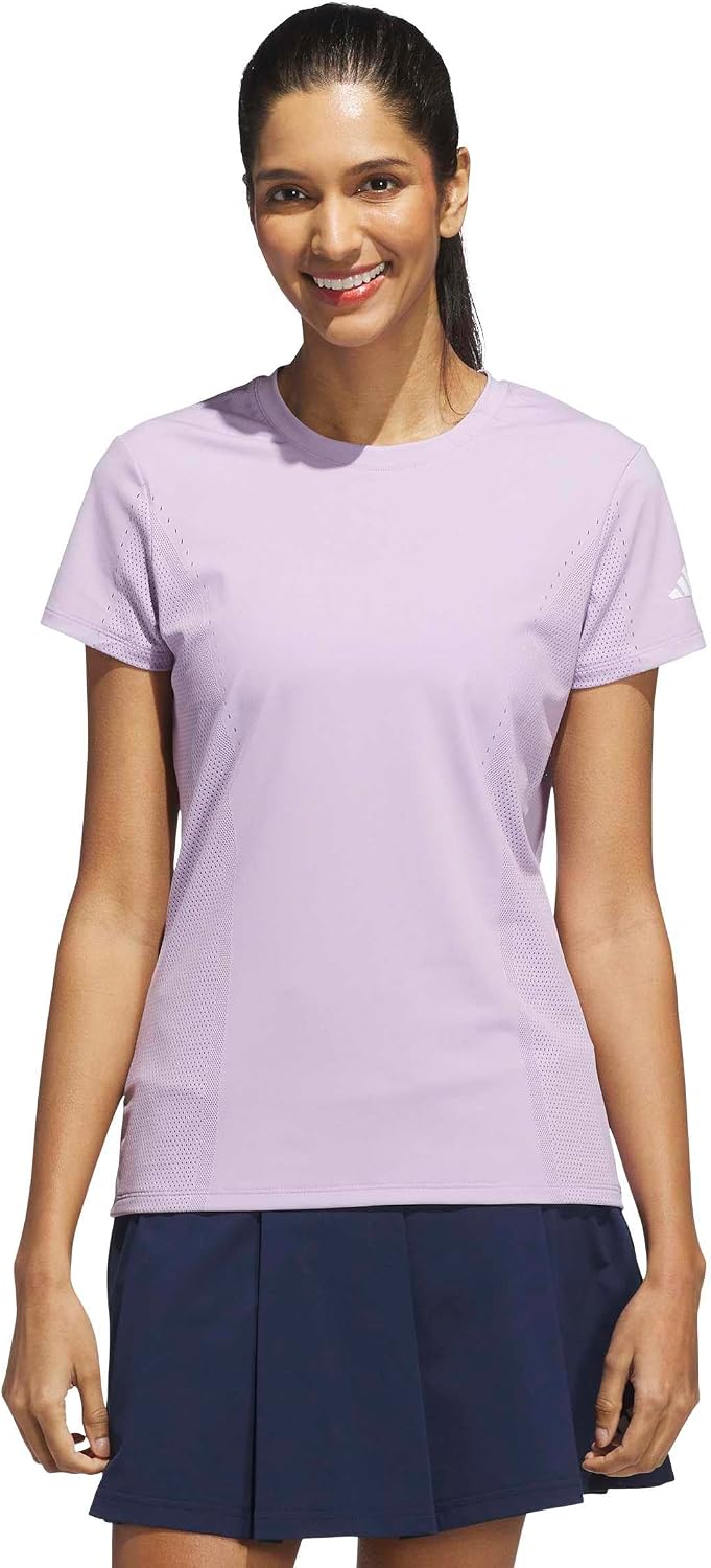 adidas Women's Ultimate365 Tour Engineered Short Sleeve Slim Top