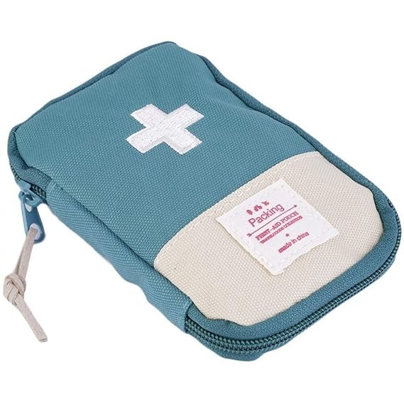Kalitus Mini Small First Aid Kit Travel Pouch Medicine Storage Bag