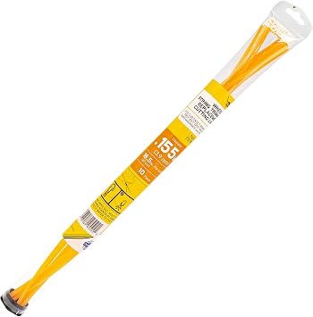 Cub Cadet 490-040-C035 Replacement Cutting Trimmer Line for Walk Behind Wheeled String Trimmers, .155-Inch. Diameter x 18.5-Inch Length, Natural