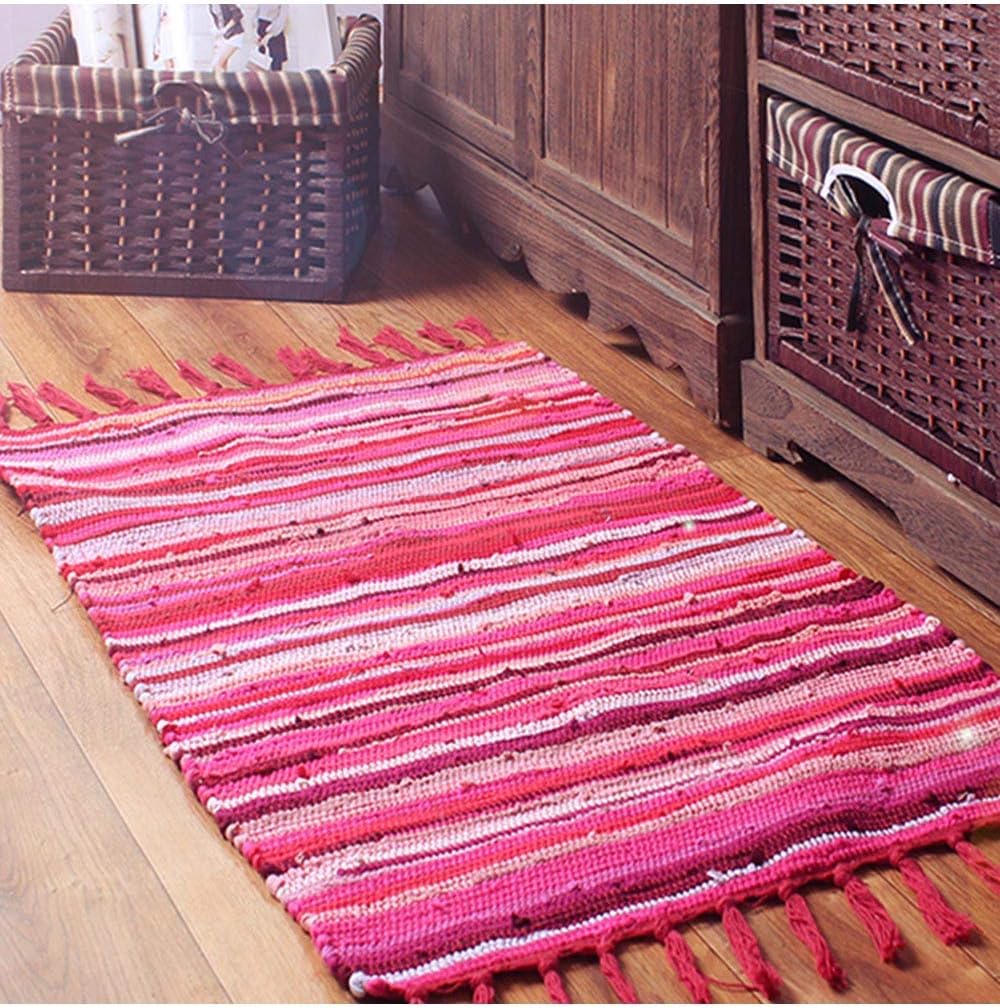 Jitejoe Rag Rug Hand Woven,Multi Braid Rug,Hand Woven