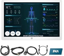HP Healthcare Edition HC241P 24" Clinical Review Monitor Without Stand, DICOM Calibration for Clinical Review and Accurate Diagnosis Display，HDMI/DP/VGA/USB 2.0 Type-B to Type-A Cables