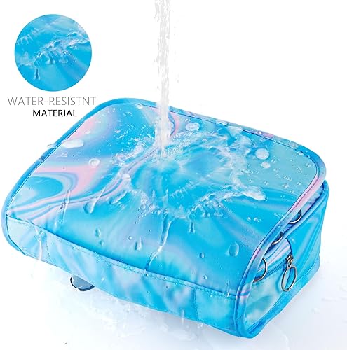 Miniatura 24 de Neceser colgante para niñas, neceser de viaje para niñas pequeñas, neceser de maquillaje cosmético impermeable, bolsa de lavado para niños pequeños