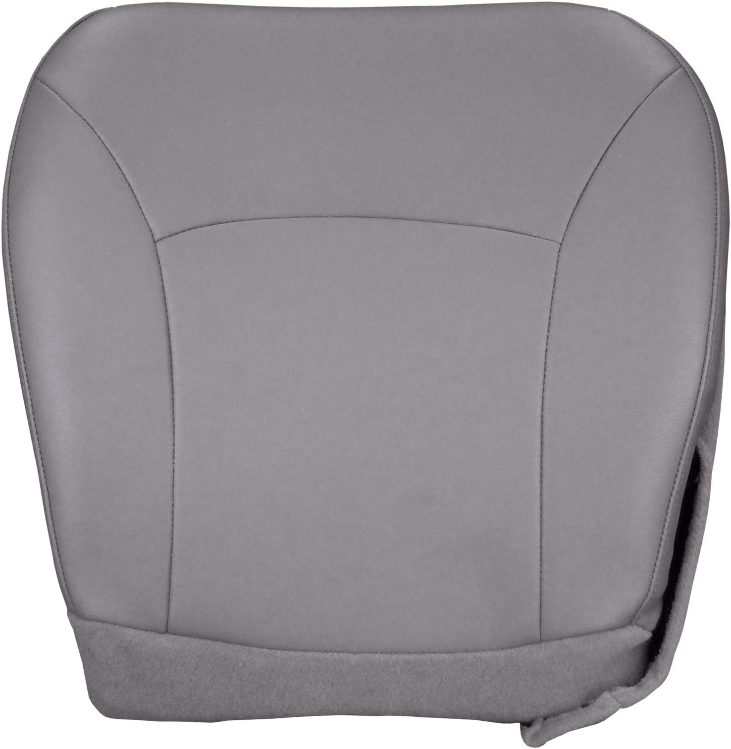 The Seat Shop Driver Bottom Replacement Vinyl Seat Cover - Medium Flint Gray (Compatible with 2004-2008 Ford Econoline E-Series E150, E250, E350)