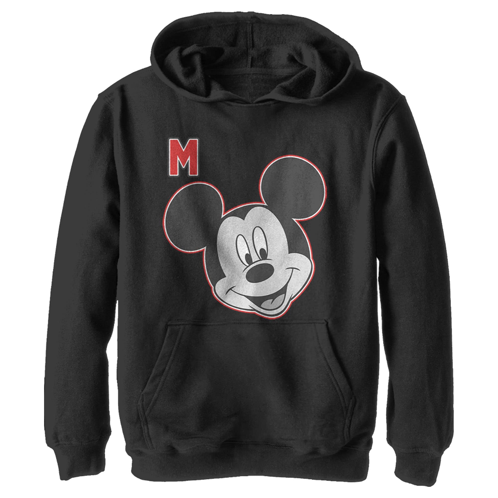 Sweat à capuche Mickey protégeant du froid en polaire noire taille M garçon