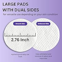 Vista 6 de Metabiome - Almohadillas de tóner coreanas para el cuidado de la piel de la cara transparente, exfoliante calmante de algodón, almohadilla