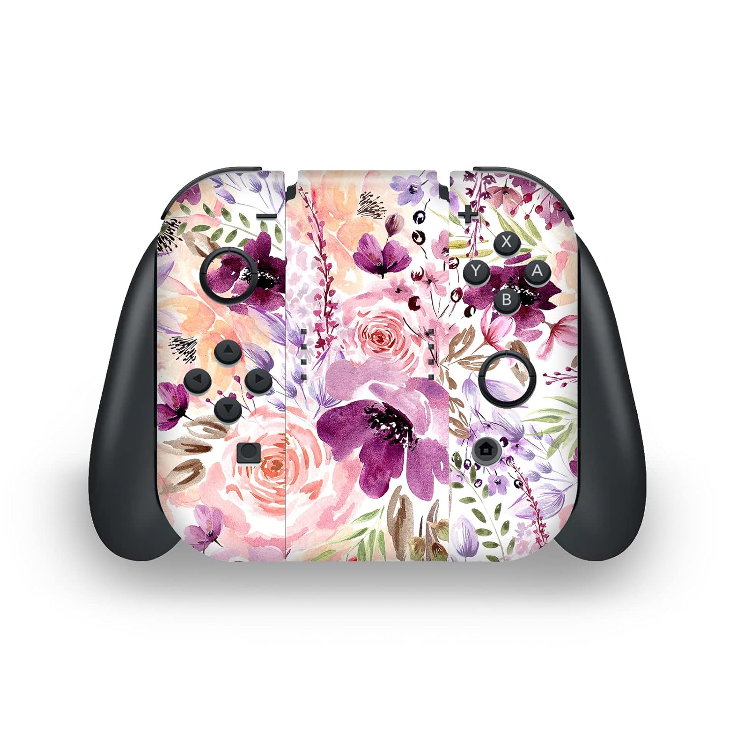 Head Case Designs Officially Licensed Anis Illustration Floral Chaos Art Mix Vinyl Sticker Gaming Skin Decal Cover Compatible With Nintendo Switch OLED Bundle