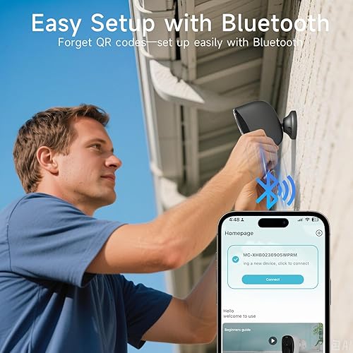 Miniatura 3 de Cámara de seguridad WiFi 5G2.4G inalámbrica para exteriores, cámaras inalámbricas para exteriores 2K para seguridad en el hogar con detección de IA,