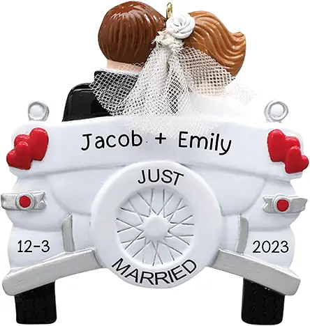 Wedding Personalized Christmas Ornaments 2023 - Fast &...