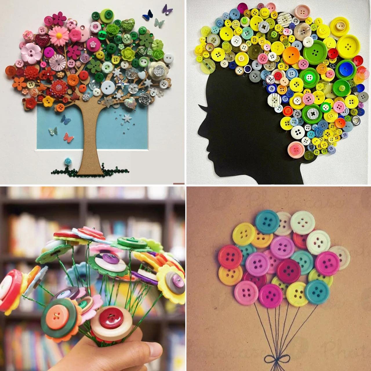 Busta Bottoni In Legno Colorati Di Cwr Srl