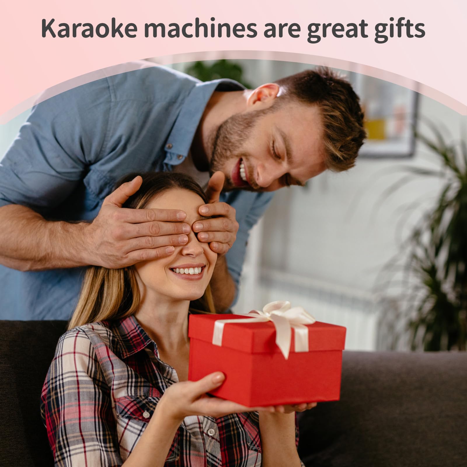mikrofon do karaoke dla dzieci, urządzenie do karaoke z bezprzewodowymi mikrofonami, zabawka z efektami zmiany głosu i Bluetooth, dla chłopców i dziewczynek, różowy