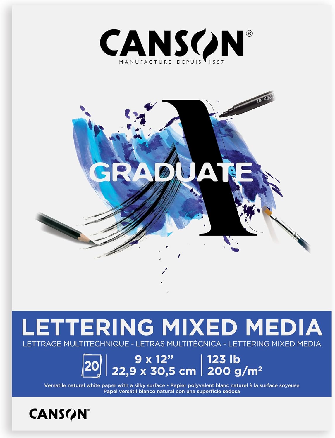 Canson Graduate Paper Pad, White