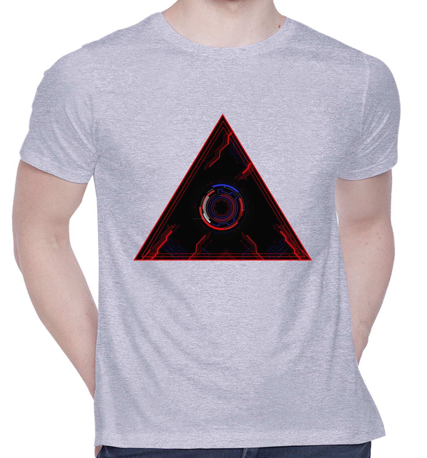 CreativiTGraphic Printed T-Shirt for Unisex Illuminati Tshirt | Casual Half Sleeve Round Neck T-Shirt | 100% Cotton | D00698-13