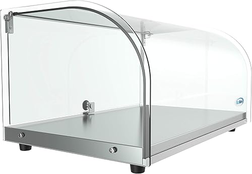 Vista 25 de KoolMore - Vitrina comercial estilo encimera para panadería (22 pulgadas), diseño de vidrio curvado delantero y puerta trasera
