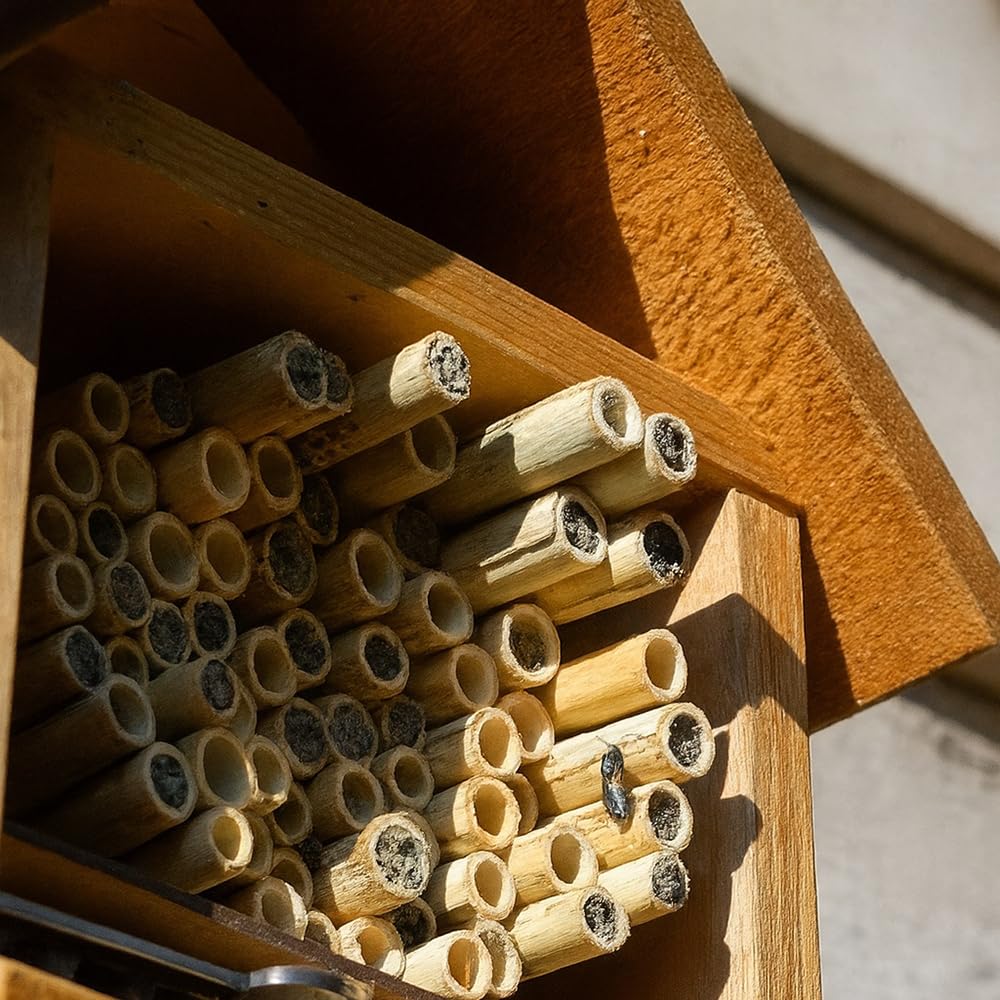 Vie Naturals - Tubos de bambú para Abejas, 15 cm, 100 Unidades