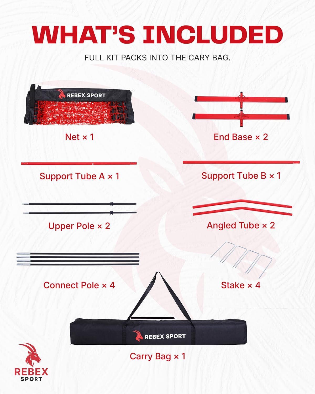 Portable Volleyball Net Set 12FT for Backyard, Adjustable Height Outdoor Volleyball Net System with Anti-Sag Design, Heavy Duty Steel Base, Freestanding Net with Carry Bag & Stakes