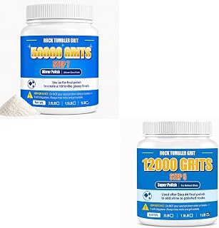 12000 & 50000 Grit Aluminum Oxide Rock Tumbler Polish Bundle