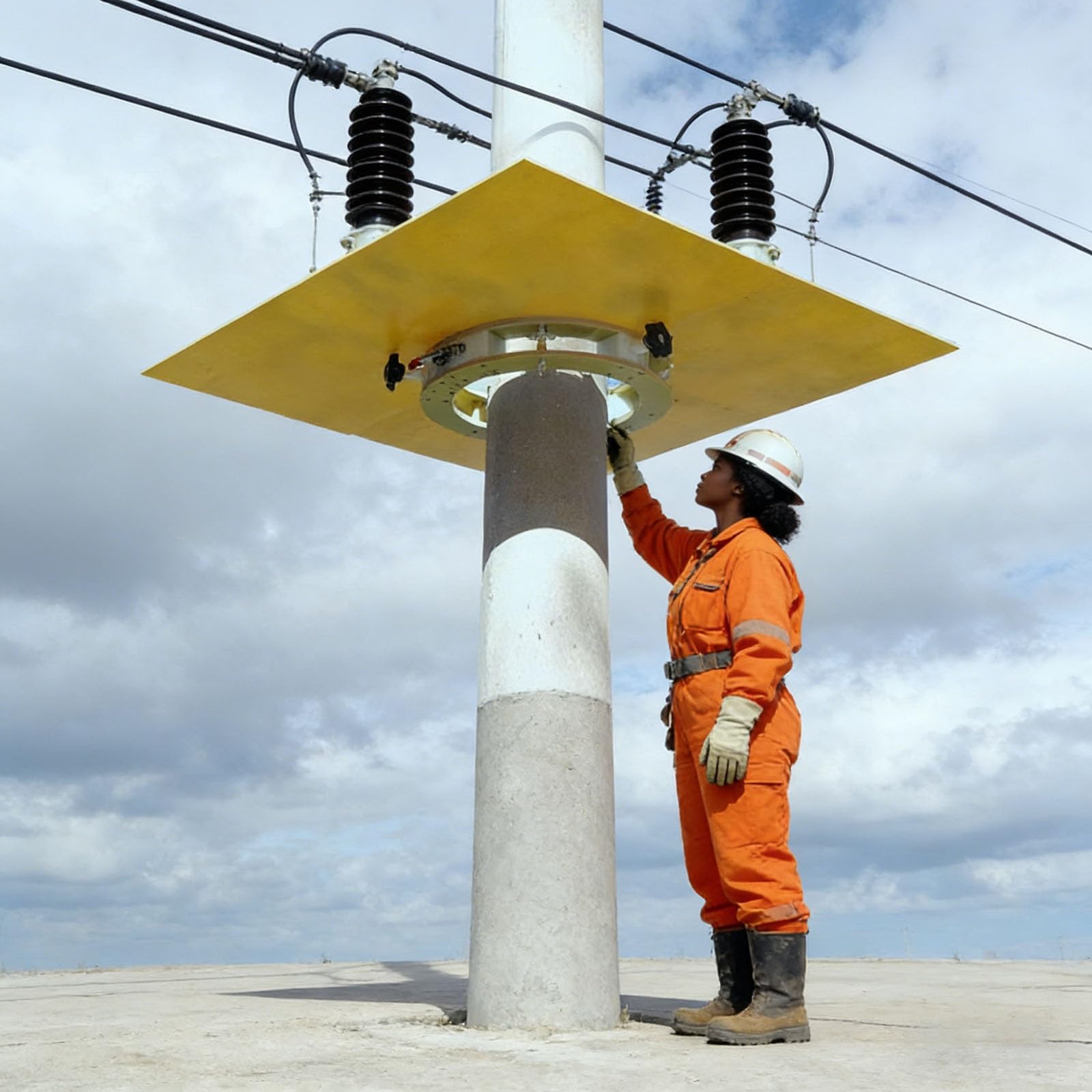 Barrière de sécurité isolante réglable et facile à installer pour chantiers