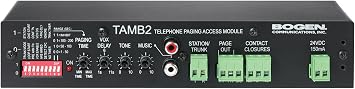 Bogen TAMB2PS Communications TAMB2 Telephone Access Module with Power Supply,Black