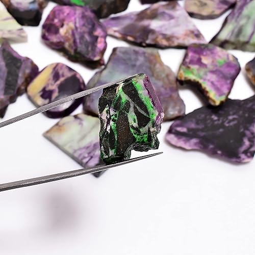 Miniatura 125 de Natural Yaxaite Raw Slice Gemstone- Healing Crystals for DIY Jewelry Making -Loose Natural Cabochon -Perfect for Crafting Unique Jewelry Designs