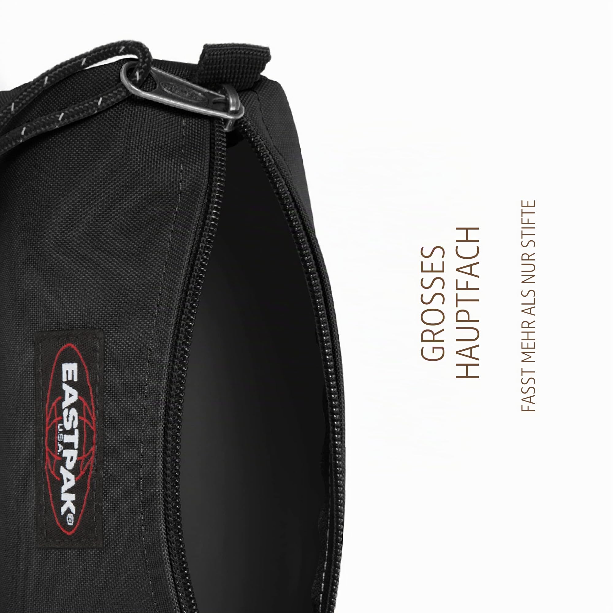 EASTPAK OUT OF OFFICE Rucksack, 44 cm, 27 L, Schwarz (Black) & BENCHMARK SINGLE Federmäppchen, 21 cm, Schwarz (Black)