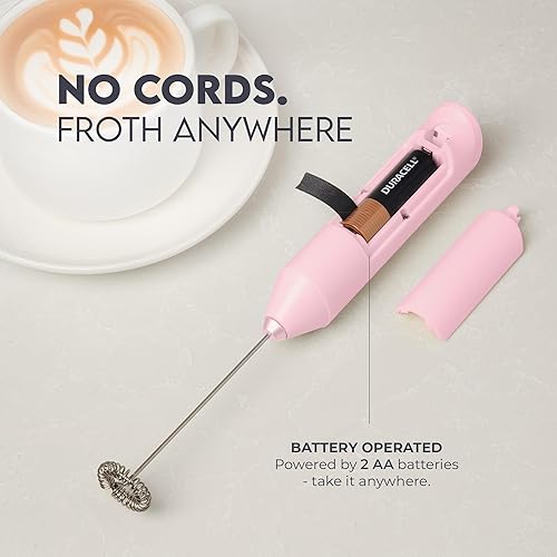 Miniatura 4 de Zulay FrothMate - Potente espumador de leche para café, portátil y compacto para lattes, capuchinos, matcha, chocolate caliente, espumador de leche,