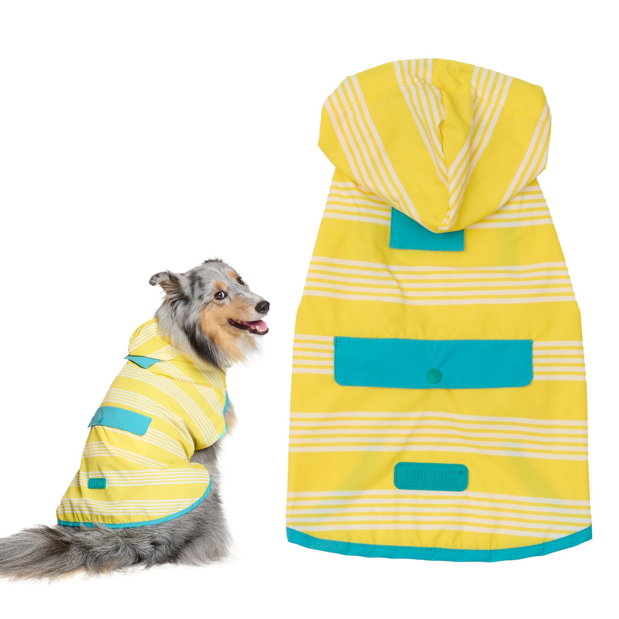 Amazon | 【LIFELIKE公式】パッカブルレインポンチョ 犬 レインコート
