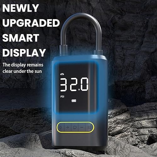 Miniatura 3 de AICEL Inflador de neumáticos, compresor de aire portátil, bomba de aire eléctrica inalámbrica para neumáticos de automóvil, inflador de neumáticos