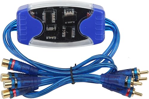 Miniatura 8 de Aramox Filtro de ruido de coche, aislador de bucle de tierra automotriz de 4 canales chapado en oro, aislador de bucle de tierra para automóvil