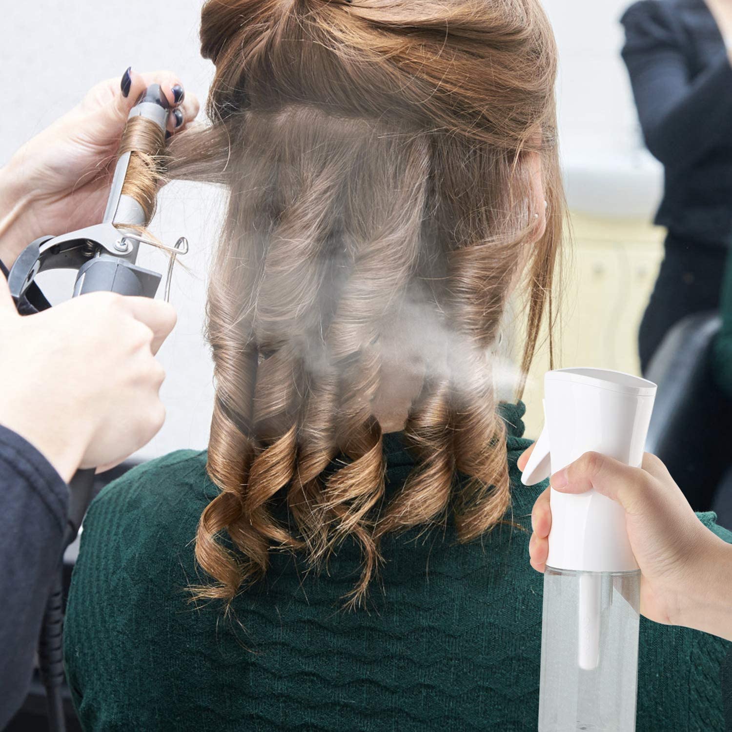 kesig Water Spray Bottle for Hair, Hair Spray Bottle, Fine Plant Mister, Automatic Spray Bottle, Continuous Empty Spray Bottle for Hair Styling, Skin Care, Cleaning, Salons 5 71vIMbdRN7L. SL1500