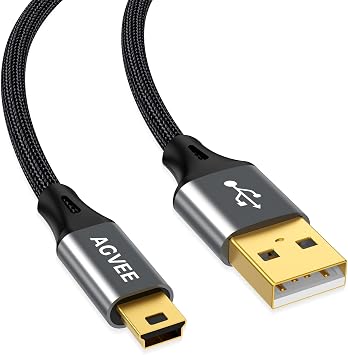 AGVEE 2 Pack 3.3ft USB Cable for Blue Yeti Microphone & Blue Snowball IC Microphone Replacement Power Cord for Blue Yeti USB Microphone Blackout Edition & HyperX Quadcast, Dark Gray