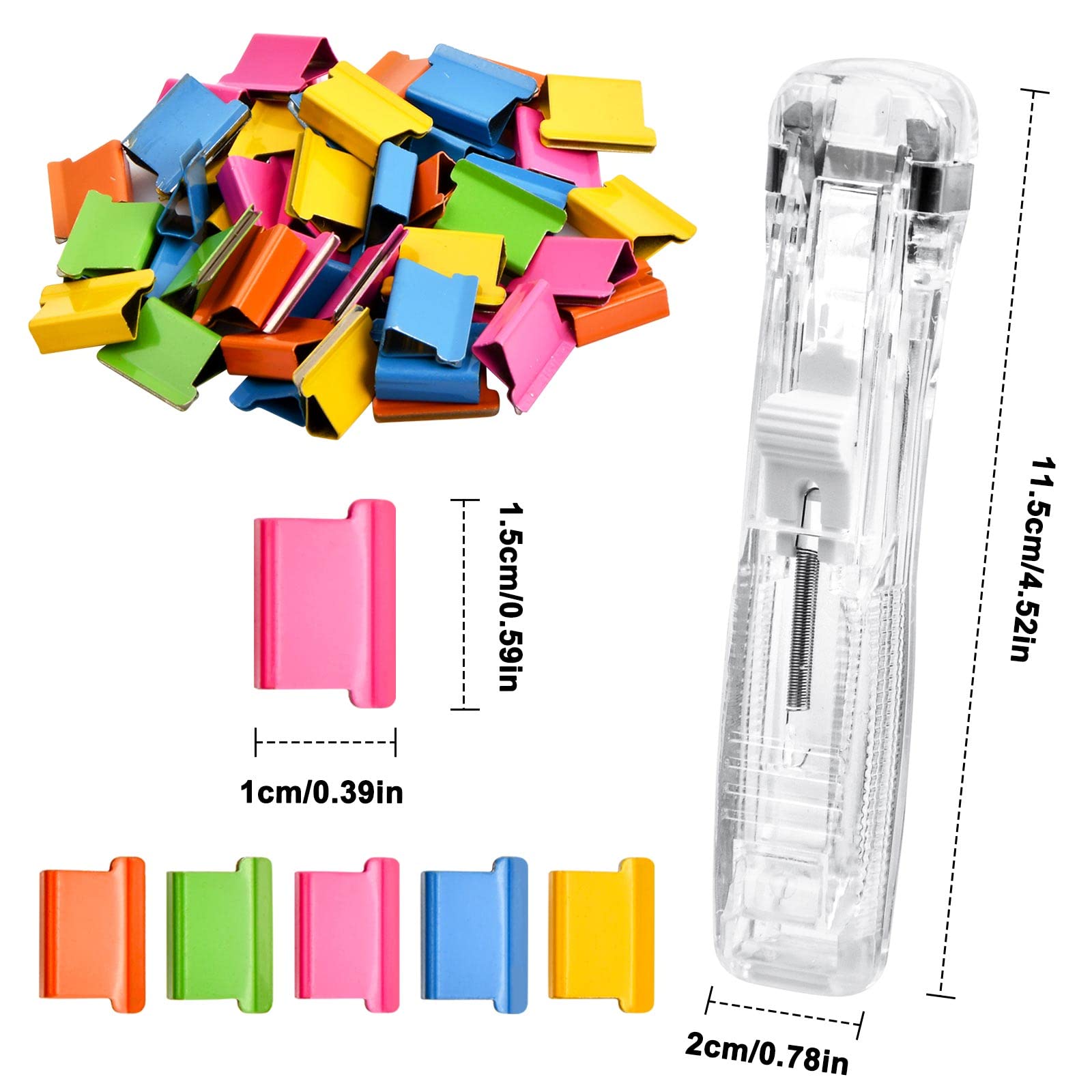 Cucitrice Senza Giunte Riutilizzabile - Graffette Colorate - Portatile E Pratica - Foto 4