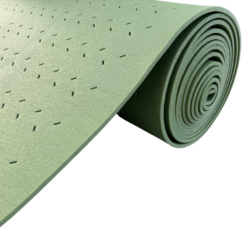 Artificial Grass Underlayment - 1metre x 5metre Roll - 10mm Thickness - Hole Drainage System - Excellent Underfoot Comfort - Shock-pad Underlay - Ideal for Decking or Concrete