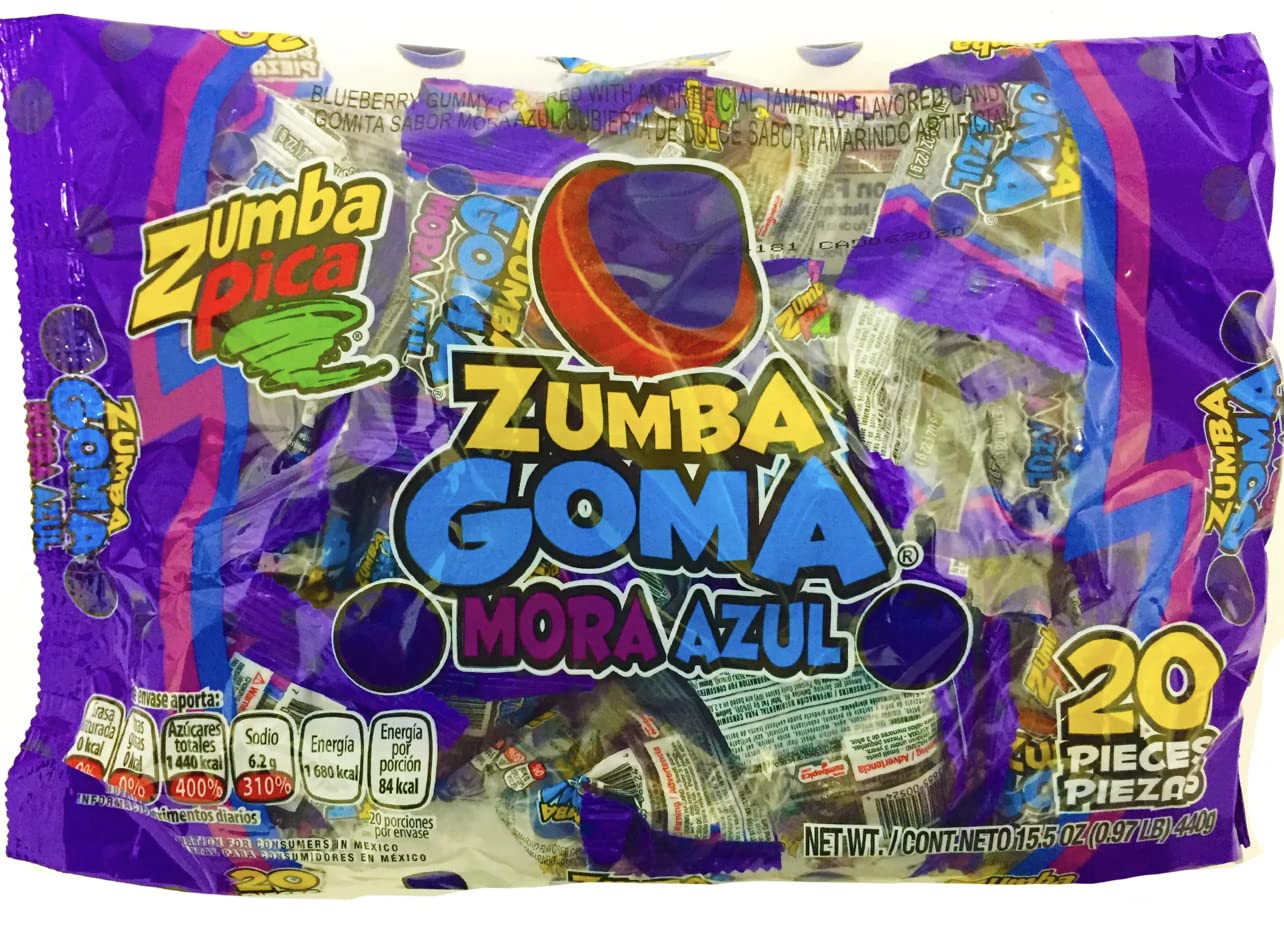 2 Pack Zumba Goma Mora Azul